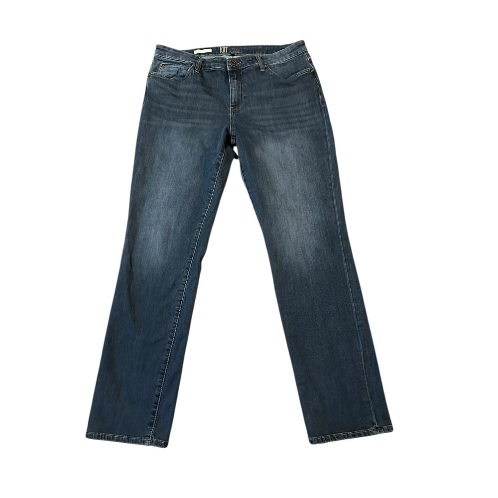 Kut from the Kloth Katy Boyfriend Jeans Womens Sz 12 (34x30) Dark Flap Pockets